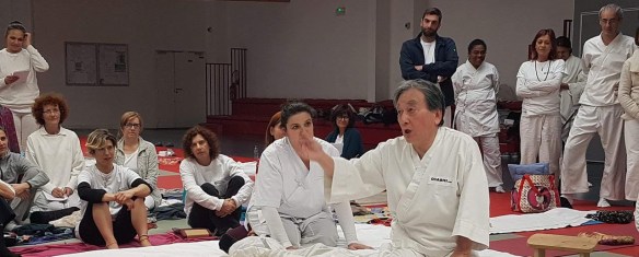 Maître Ohashi et Anne Shiatsu